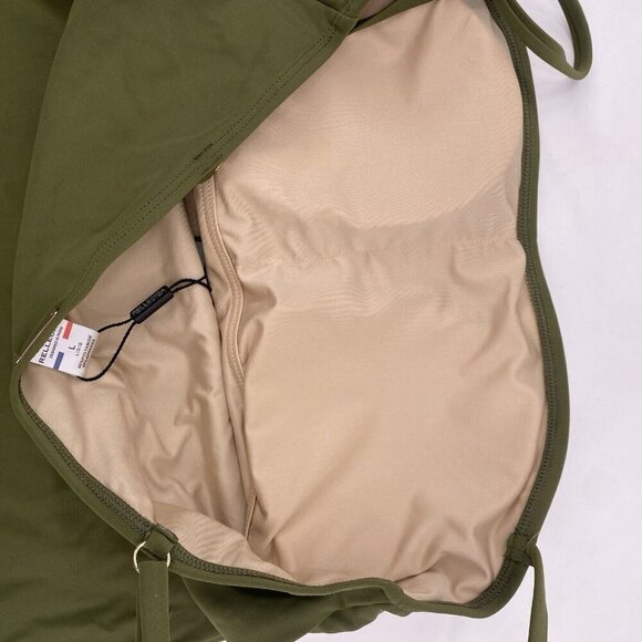 Relleciga Italy Size Large Army Green Cheeky One Piece Swimsuit NWT - Picture 8 of 11